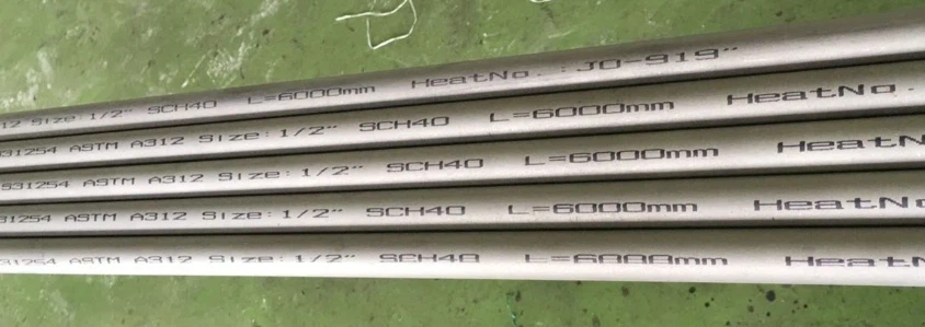 ASTM A312 UNS S31254 (254 SMO®) stainless steel pipe ASTM A312 UNS S31254 (254 SMO®) stainless steel pipe