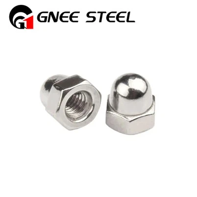 Ruostumattomasta teräksestä valmistettu mutteri
